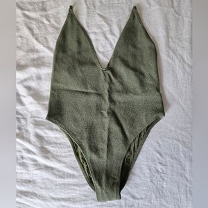 Wanderlust: Olive One Piece Swim Suit